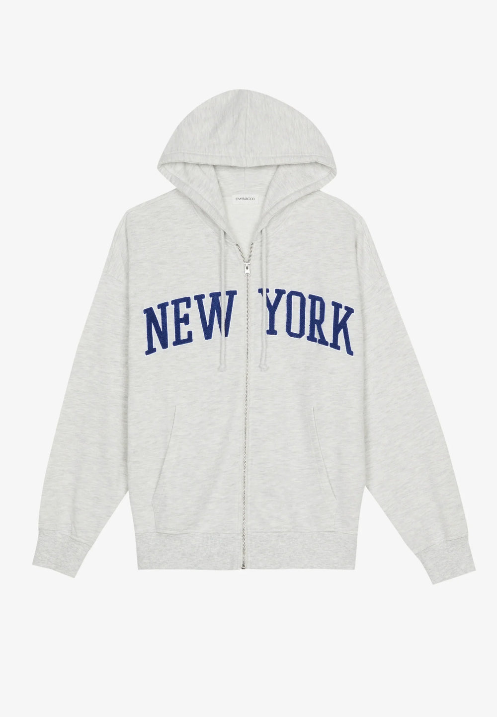 EO Oversized Zip Hood Graphic Sweat Jacket