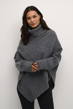 #holidayponchojumperasphalt