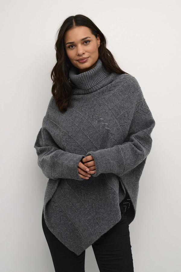 #holidayponchojumperasphalt
