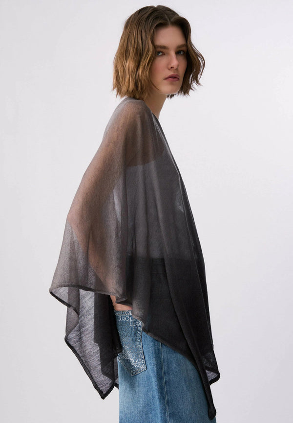 #joiridescentponchocapeblack