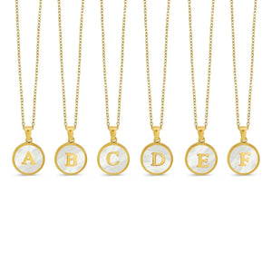 Halsband med marmorinitial