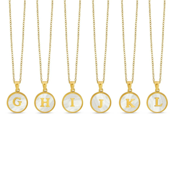 Halsband med marmorinitial