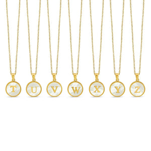 Halsband med marmorinitial