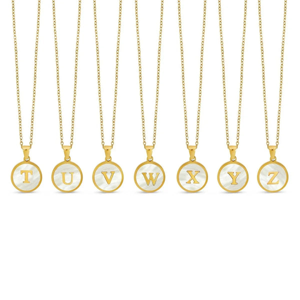Halsband med marmorinitial