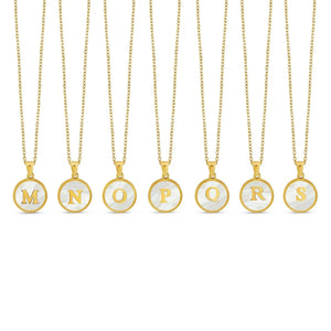 Halsband med marmorinitial