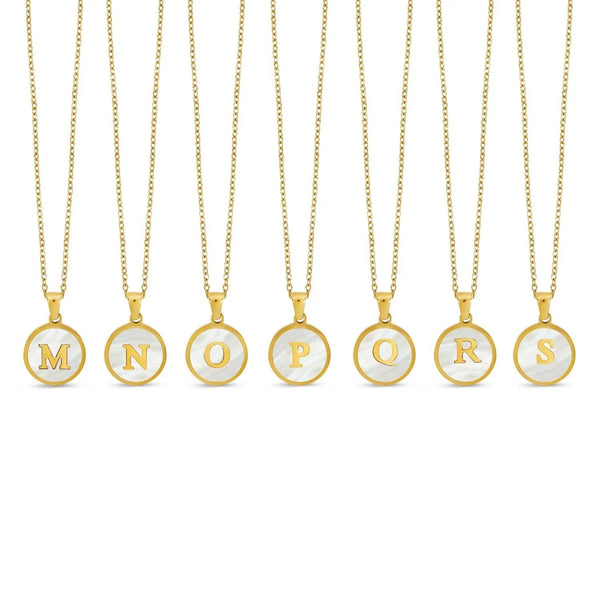 Halsband med marmorinitial