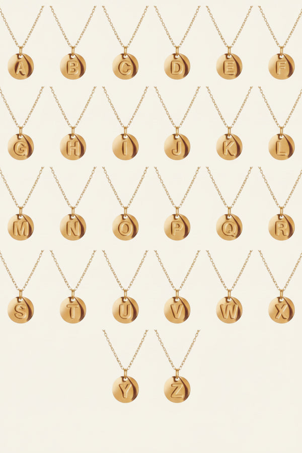 Minimalist Initial Letter Necklace